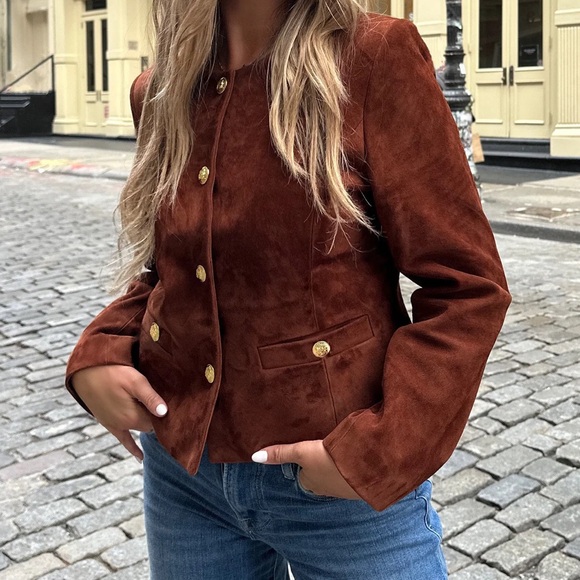 Susanna Chow Jackets & Blazers - Tessa Suede Jacket - Susanna Chow